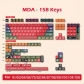 Chinese Zodiac 104+34 / 54 MDA / Cherry Profile Keycap Set Cherry MX PBT Dye-subbed for Mechanical Gaming Keyboard